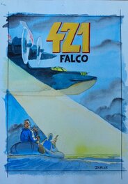 Éric Maltaite - 421 - Projet de couverture pour "Falco" - Tome 7 - Original art
