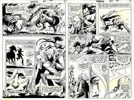 Joe Kubert - Showcase # 86 p.8 et 9 . Firehair ( 1969 ) - Comic Strip