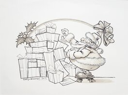 Sorgone et Arhkage - Noël - Illustration originale