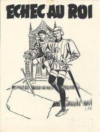Fred & Liliane Funcken - Le Chevalier Blanc - Echec au Roi (Annonce) - Planche originale