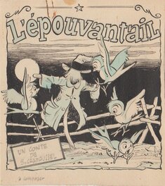 Claude Marin - L'épouvantail - Original Illustration