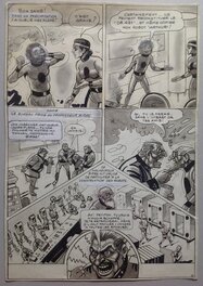 René Pellos - Pellos Planche Originale 13 NOVOPOLIS ( Suite de Futuropolis ) , BD Éo 1982 Mars Aps - Comic Strip