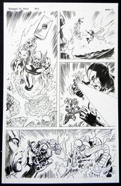 Gabriel Hardman - Avengers versus Atlas episode 2 page 11 - Planche originale