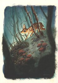 Benjamin Lacombe - Bambi - Original Illustration