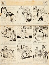 Hal Foster - Prince Valiant Sunday 2/12/39 by Hal Foster - Planche originale