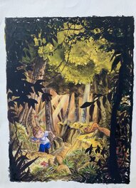 Planche originale - Hugo - Le mystère de la forêt noire