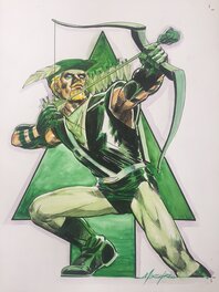 Mike Grell - Green Arrow - Illustration originale