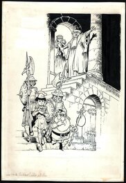 Piet Wijn - Douwe Dabbert 2  - De Valse Heelmeester - aankondiging - Illustration originale