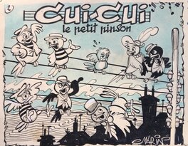 Claude Marin - Cui-Cui le petit pinson - Planche originale