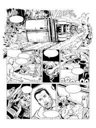 Marc Bourgne - Planche Originale 13 Michel Vaillant Tome 5 - Comic Strip