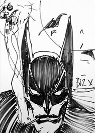 Simon Bisley - Smoking Batman - Illustration originale
