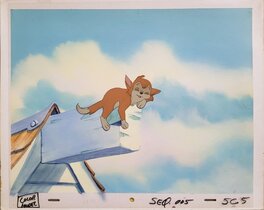 Don Bluth Studio's - Banjo the Woodpile Cat - Original art