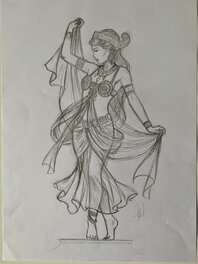 Laurent Paturaud - Mata Hari - Illustration originale