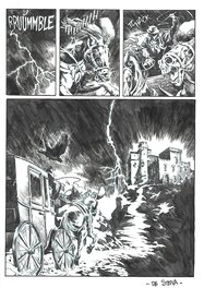 Francesco De Stena - De Stena, Dampyr Color#1, La biblioteca dell'orrore, Il castello negli Appennini, planche n°1, 2021. - Comic Strip