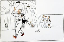 Émile Bravo - Montpellier ville propre - Concours - Illustration originale