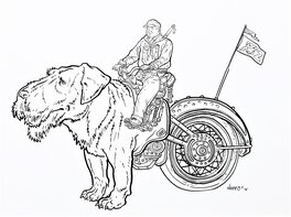 Geof Darrow - Shaolin cowboy - Illustration originale