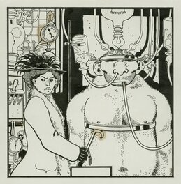 Jacques Tardi - 1977 - Adèle Blanc Sec : Le Savant Fou - Original Cover