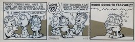 Jim Davis - Garfield "Who's going to feed Me" - Comic Strip