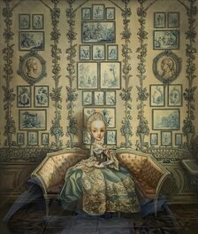 Benjamin Lacombe - Marie-Antoinette "Carnet secret d'une Reine" - Original Cover