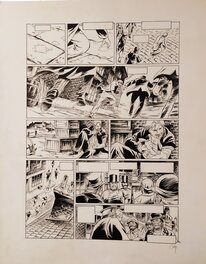 Eric Chabbert - Planche noir & blanc 14, BlackStone tome 01 : Les magiciens - Comic Strip
