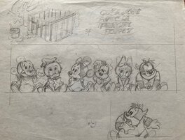 Claude Marin - Crayonnés Baby Disney - Œuvre originale