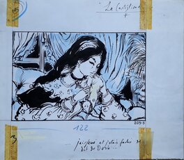 Jacques Grange - La Castiglione - " j'ai pleuré et j'étais fâchée de ce dit de Doria" - Original Illustration