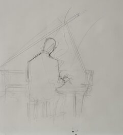 Concert, crayonné au dos de l'œuvre originale