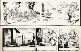 Piet Wijn - The Sword in the Stone - strip 1 + 2 - Comic Strip