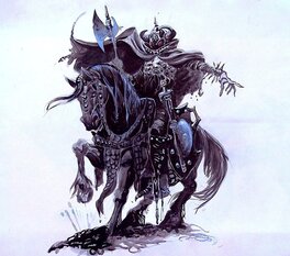 Mike Ploog - Mike Ploog Ralph Bakshi Lord of the Rings Ringwraith Concept Art - Illustration originale