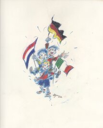 Benn - Bienvenue en 3 langues - Illustration originale