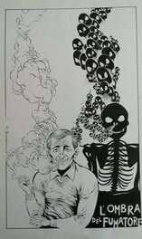 Roberto Bonadimani - L'ombre du fumeur - Illustration originale