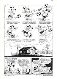 Marc Wasterlain - 1989 - Ratapoil, "Ratapoil, roi du foot et l'équipe des poussins" - Planche originale