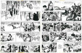 Dino Battaglia - La Flèche Noire . p. 30 et 31 . - Comic Strip
