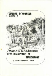 Franz - Diplôme d'une marche à Marchipont - Original Illustration