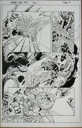 Brent Anderson - Brent Anderson and Will Blyberg Kurt Busiek's Astro City #7 Story Page 9 - Planche originale