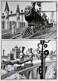 Enrique Alcatena - « TRANSMUDO » – Planche Originale n° 3 – Enrique Alcatena - Comic Strip