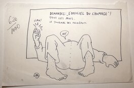 Willem - Le chômage baisse en France , c'est embêtant pour les humoristes ? - Comic Strip