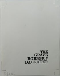 Richard Sala - Richard Sala - The Grave Robber's Daughter - p03 - Title Page - Comic Strip