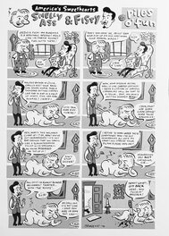 Ivan Brunetti - Smelly Ass & Fisty in "Piles O' Fun" - Planche originale