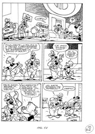 Giorgio Cavazzano - Planche ORIGINALE N°5 DE " 24 H D'ANGOISSE" PUBLIEE EN 1988 DANS MICKEY PARADE - Comic Strip