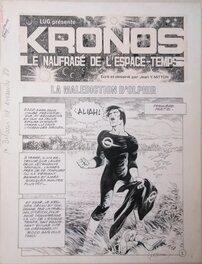 Jean-Yves Mitton - Page titre Kronos le naufragé se l'espace-temps - Planche originale
