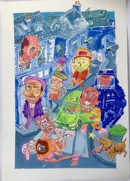 Lionel Chouin - The Goons Streetview - Original Illustration