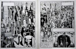 Enrique Alcatena - "Dioses Y Demonios" - Planches Originales n° 3 & 4 - Enrique Alcatena - Comic Strip
