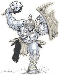 Aaron Lopresti - Planet Hulk - Original Illustration