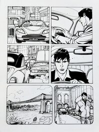 Nicola Mari - Dylan Dog et une Aston Martin DB7 - Comic Strip