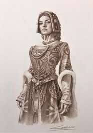 Jaime Caldéron - Anne de Bretagne - Illustration originale