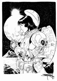 Barry Kitson - Space scientist - Original Illustration