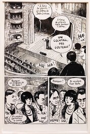 Catel - Planche originale Catel - Kiki de Montparnasse - Man Ray - Cocteau - Comic Strip