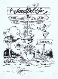 Paul Geerts - Paul Geerts - Cover 't Snuffeltje Juni 1990 - Planche originale