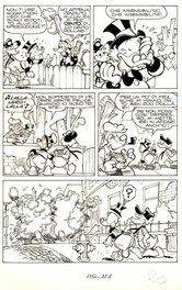 Giorgio Cavazzano - Planche ORIGINALE DE PICSOU PAGE 20 ISSUE DE " 24 H D'ANGOISSE" - Comic Strip